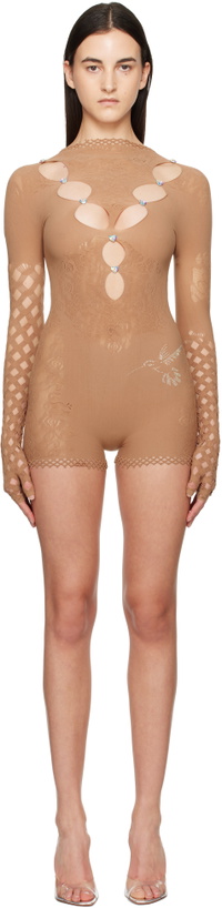 Photo: Poster Girl Brown River Bodysuit