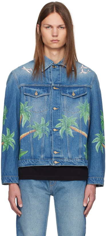 Photo: Casablanca Blue Tennis Club Denim Jacket