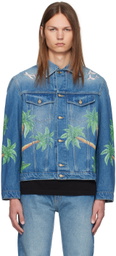 Casablanca Blue Tennis Club Denim Jacket