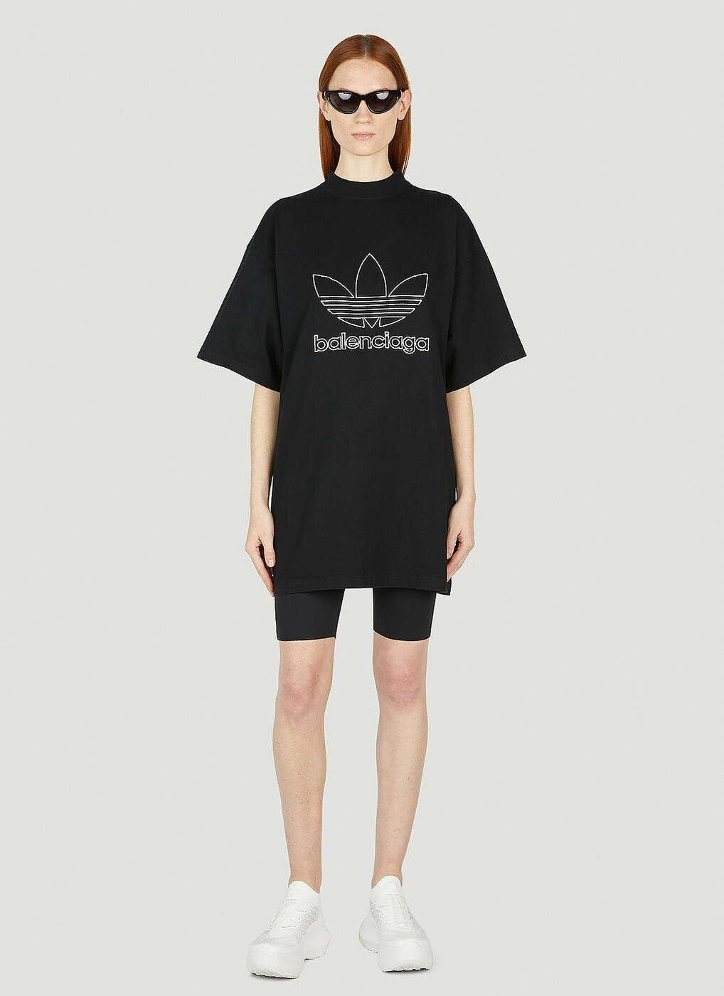 adidas x Balenciaga - Logo Print T-Shirt in Black adidas