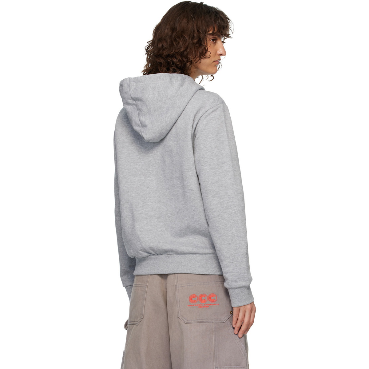 The North Face Gray Evolution Simple Dome Regular Full-Zip Hoodie