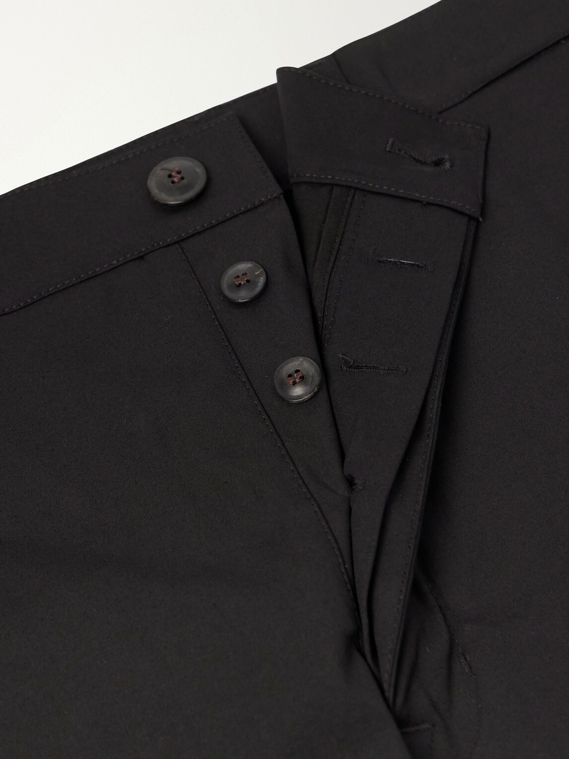 Rick Owens - Wide-Leg Cotton-Blend Canvas Trousers - Black