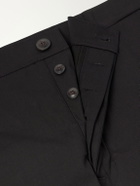 Rick Owens - Wide-Leg Cotton-Blend Canvas Trousers - Black