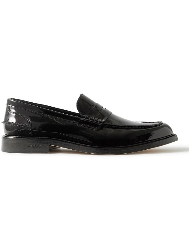 Photo: VINNY's - Townee Patent Leather Penny Loafers - Black