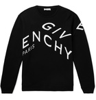 GIVENCHY - Logo-Embroidered Loopback Cotton-Jersey Sweatshirt - Black