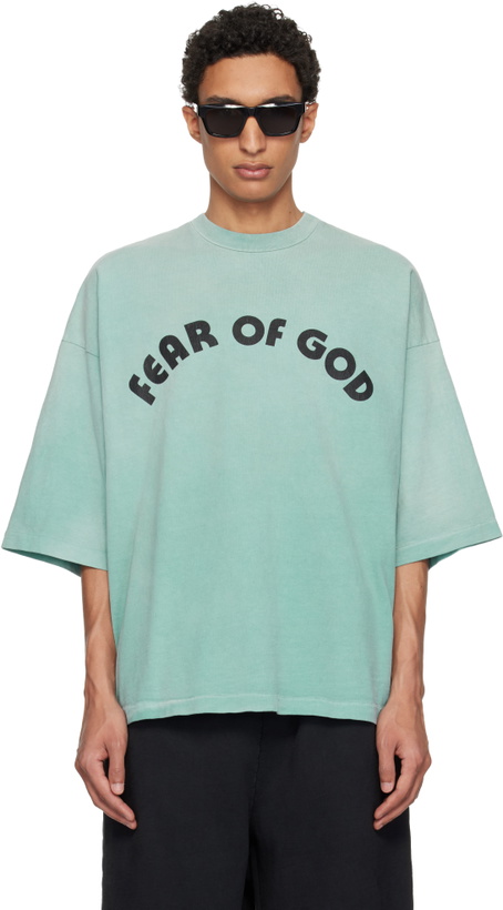 Photo: Fear of God Blue 'Fear Of God 26' T-shirt