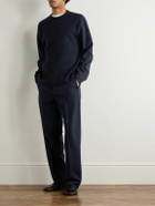 Loro Piana - Breia Tapered Wool and Cashmere-Blend Trousers - Blue