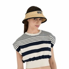 Borsalino Virgilio Visor In Braided Straw