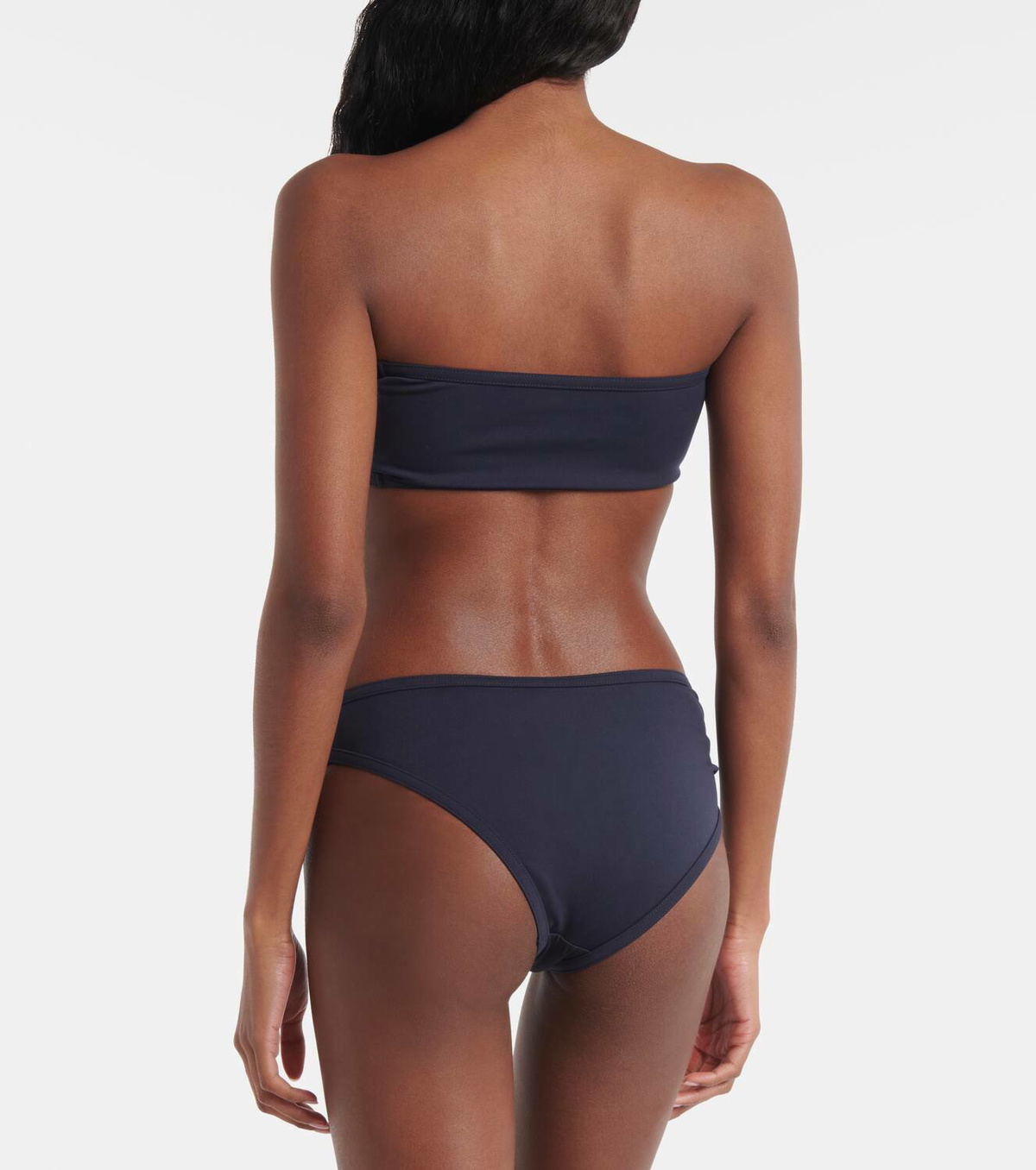 Bottega Veneta Gathered bandeau bikini