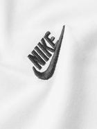 Nike - Logo-Embroidered Cotton-Jersey T-Shirt - White