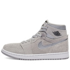 Air Jordan 1 Zoom Air CMFT Sneakers in Grey/Black/Silver