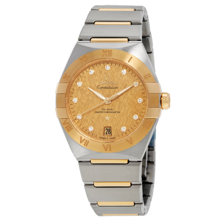 Photo: Omega Constellation Automatic Diamond Champagne Dial Ladies Watch 131.20.36.20.58.001