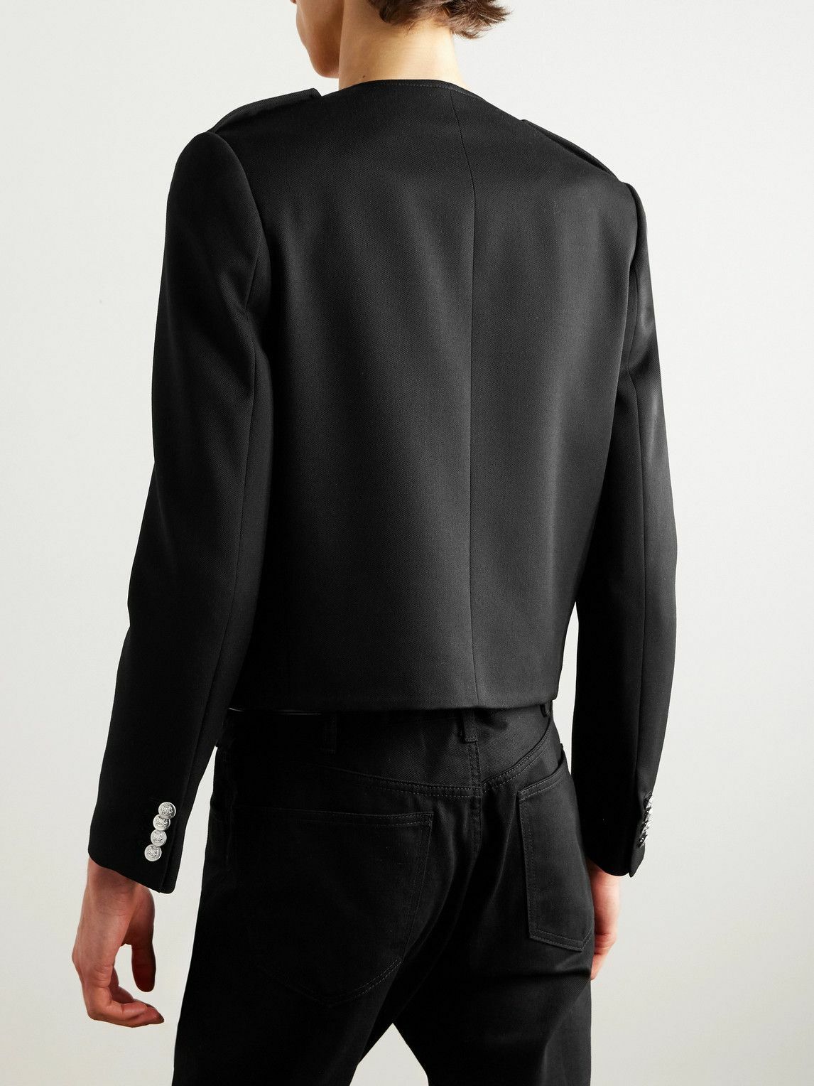 CELINE - Chasseur Officier Wool-Twill Jacket - Black