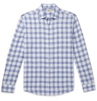 Faherty - Checked Linen Shirt - Blue