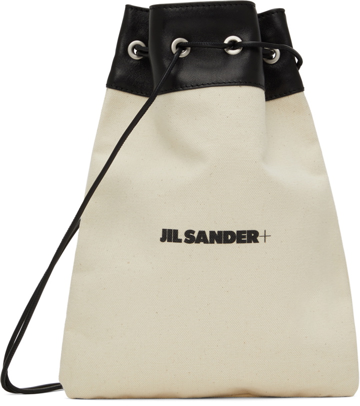 Photo: Jil Sander Off-White Small Drawstring Crossbody Bag