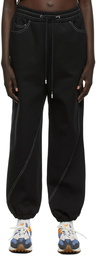 ADER error Black Denim Stitch Lounge Pants