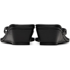 St. Agni Black Thong Wedge Heeled Sandals