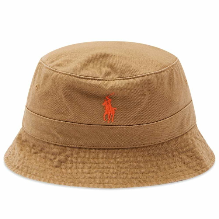 Photo: Polo Ralph Lauren Men's Bucket Hat in Despatch Tan