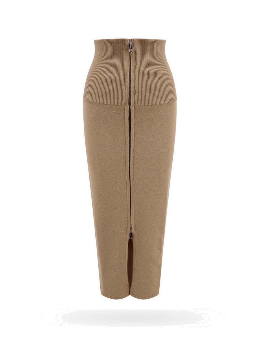 スカート SPORTMAX Woman Skirt Beige 2512771011600 001 Sportmax Lacca Beige Womens Skirt Sportmax