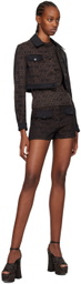 Moschino Brown Jacquard Jacket
