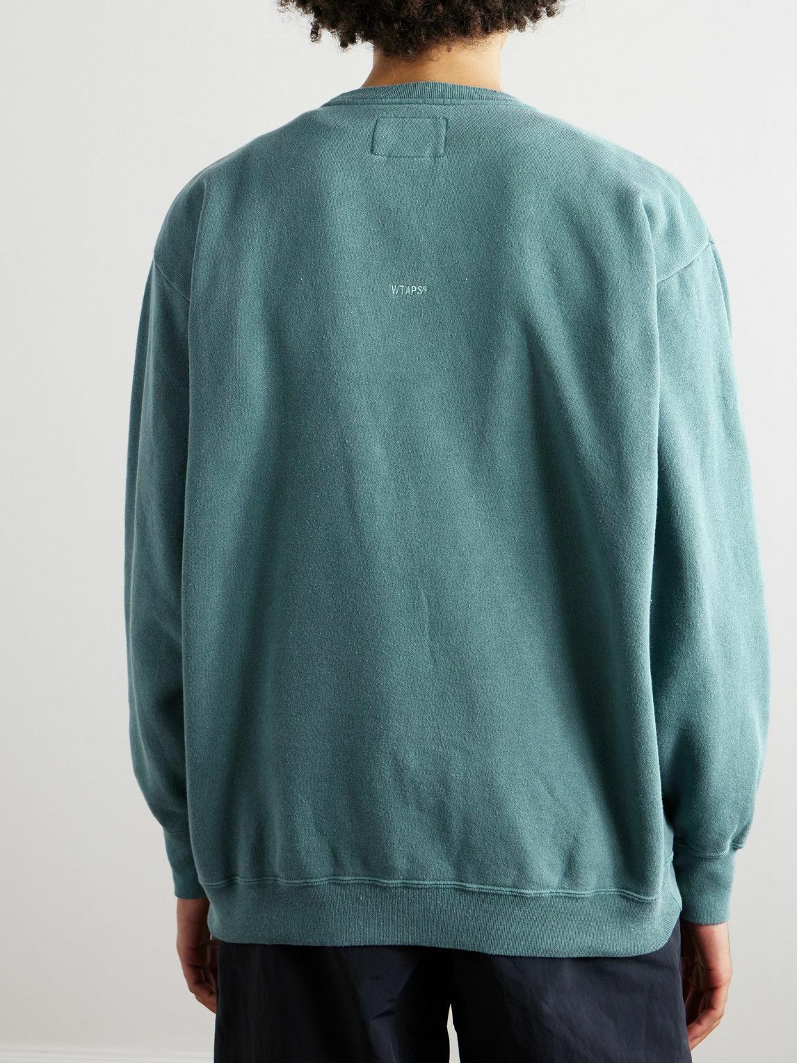 WTAPS - Logo-Appliquéd Embroidered Cotton-Blend Jersey Sweatshirt