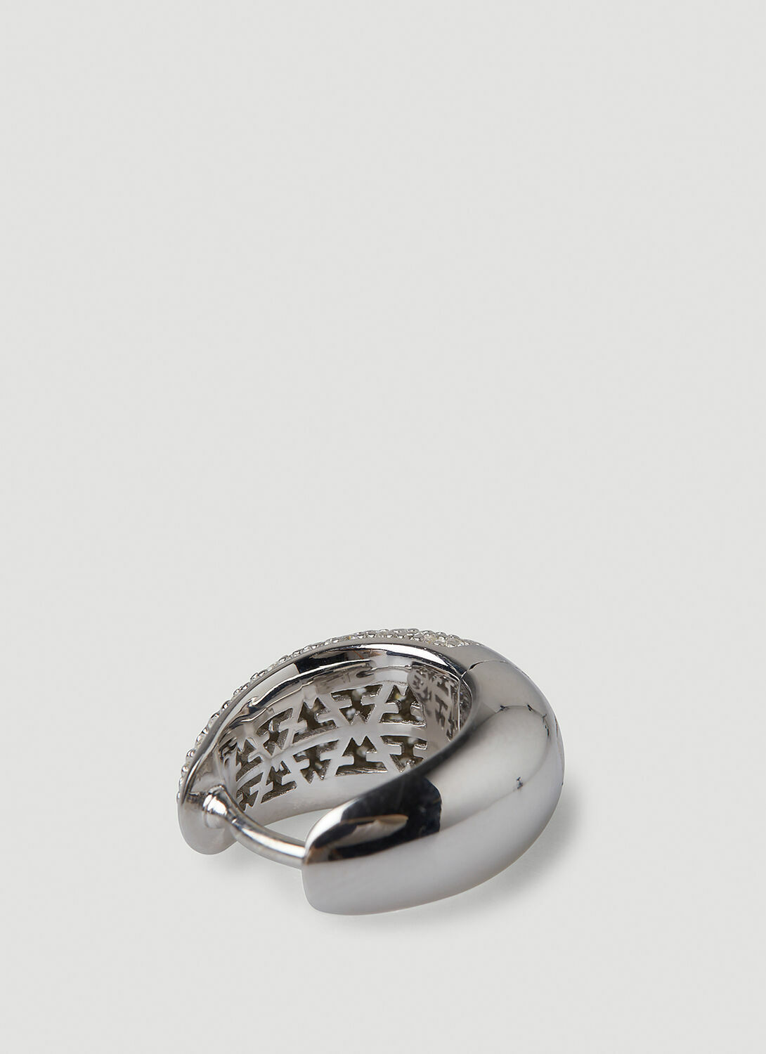 Tom Wood Ice Pavé Small Hoop Earrings