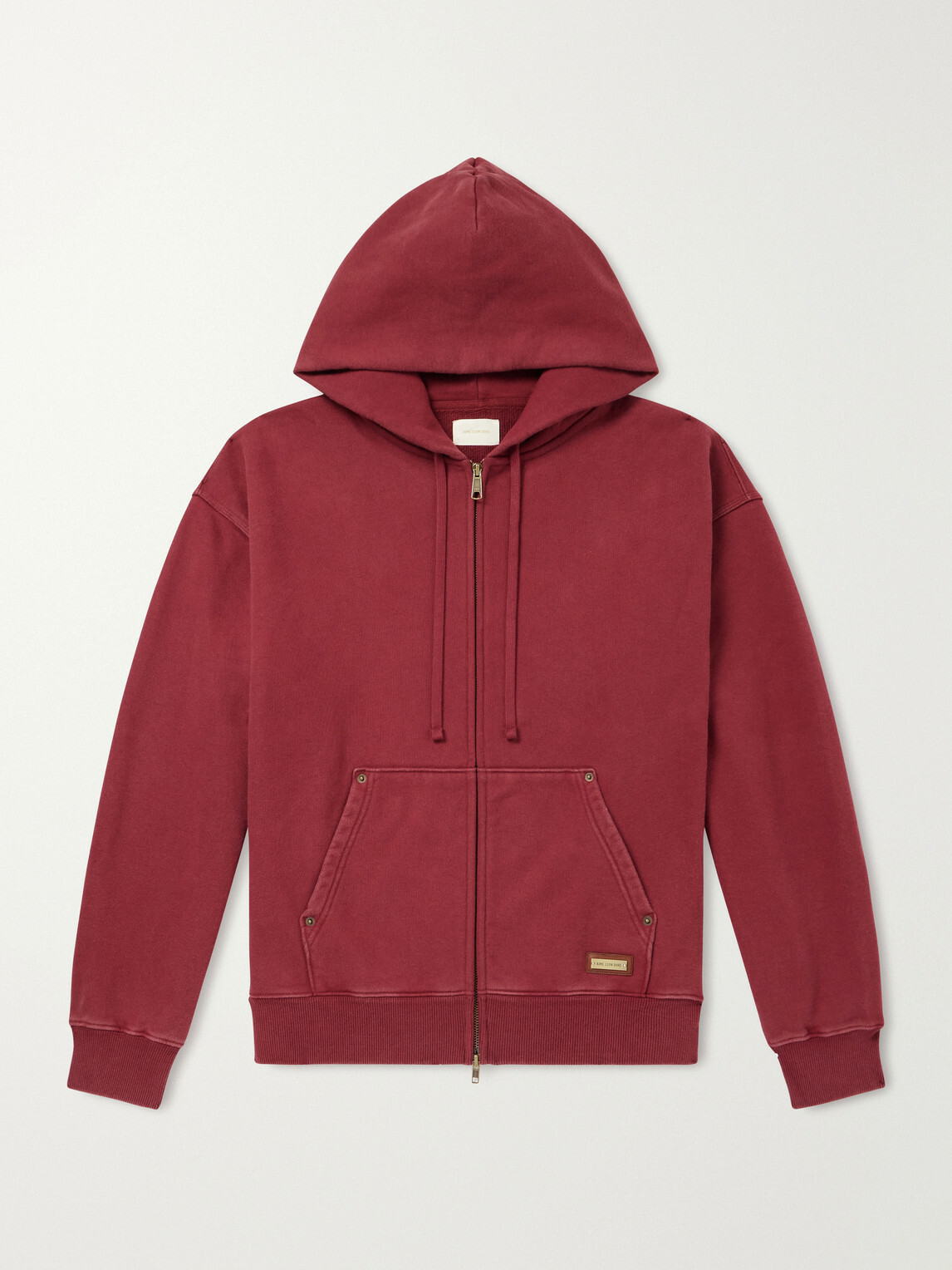 Aimé Leon Dore - Cotton-Jersey Zip-Up Hoodie - Red