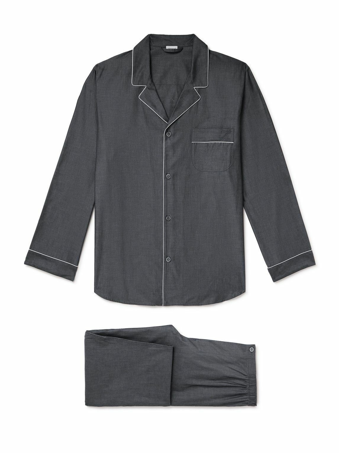 ZIMMERLI - Cotton Pyjama Set - Gray