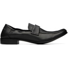 MM6 Maison Margiela Black Leather Swing Toe Loafers