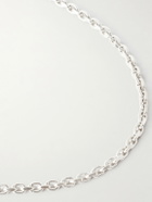 Mikia - Sterling Silver and Emerald Chain Bracelet - Silver