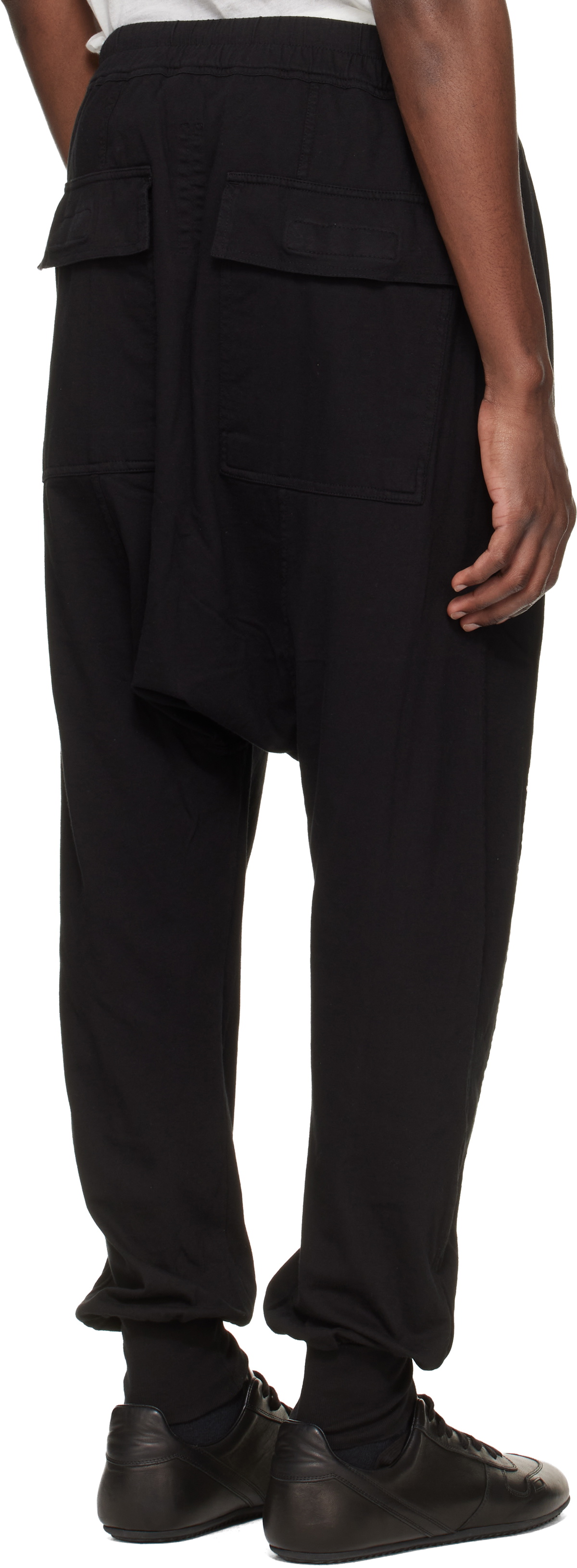 Rick Owens DRKSHDW Black Temple Drawstring Sweatpants