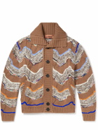 Missoni - Wool-Blend Jacquard Cardigan - Brown