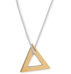 Le Gramme - 18-Karat Gold and Sterling Silver Necklace - Gold