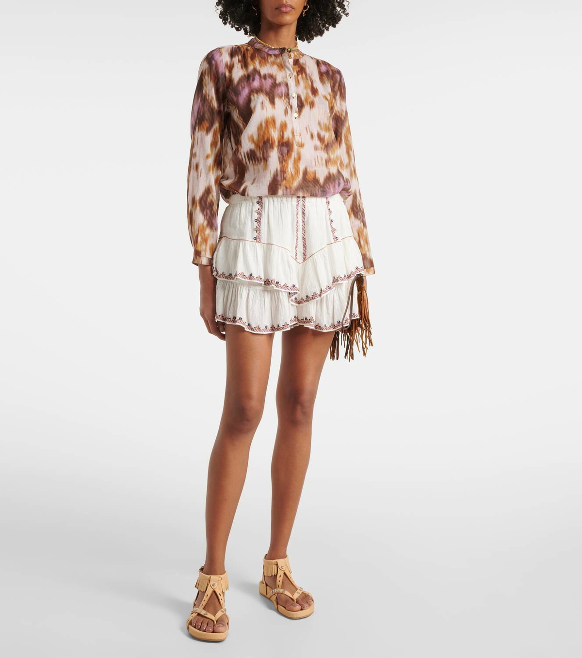 Marant Etoile Black Viscose Bermuda Shorts