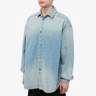 Fear Of God Men's Eternal Denim Shirt in 5 Year Indigo