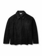 Fear of God - Logo-Appliquéd Suede Jacket - Black
