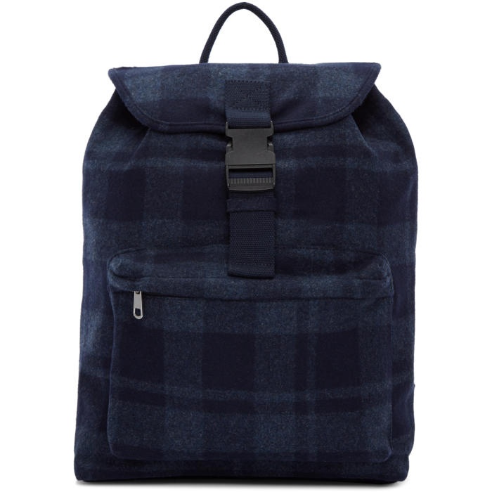 Photo: A.P.C. Navy Clip Backpack