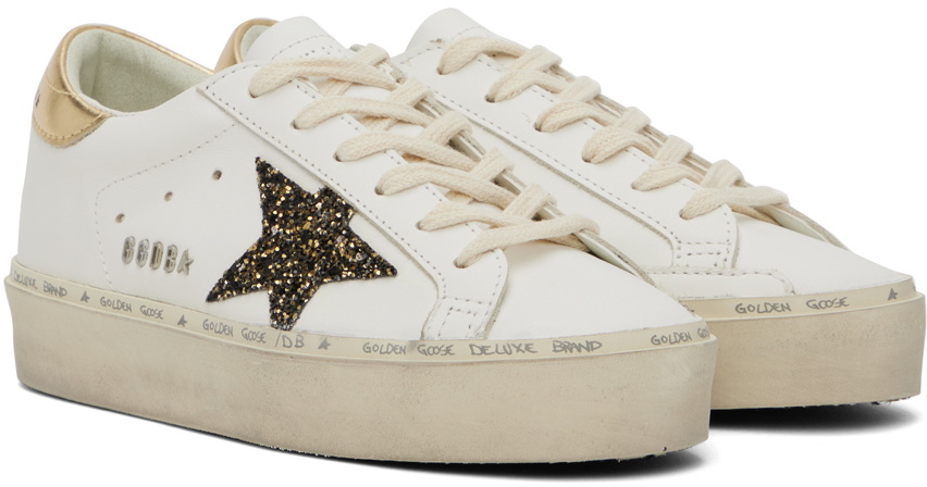 Golden Goose White Hi Star Sneakers Golden Goose Deluxe Brand