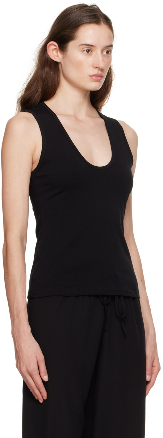 Matteau Black Scoop Tank Top