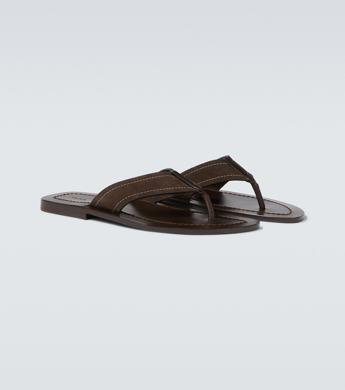 The Row Dan suede thong sandals