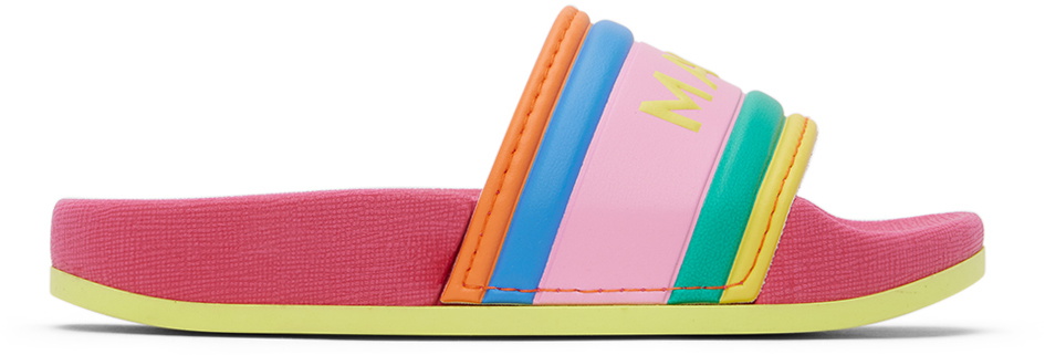 Marc Jacobs Kids Pink Rubber Slides