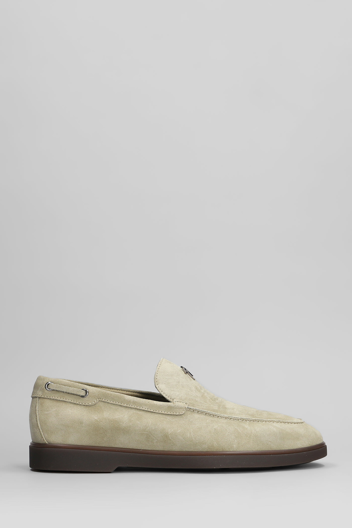 Giuseppe Zanotti The Maui Loafers In Taupe Suede