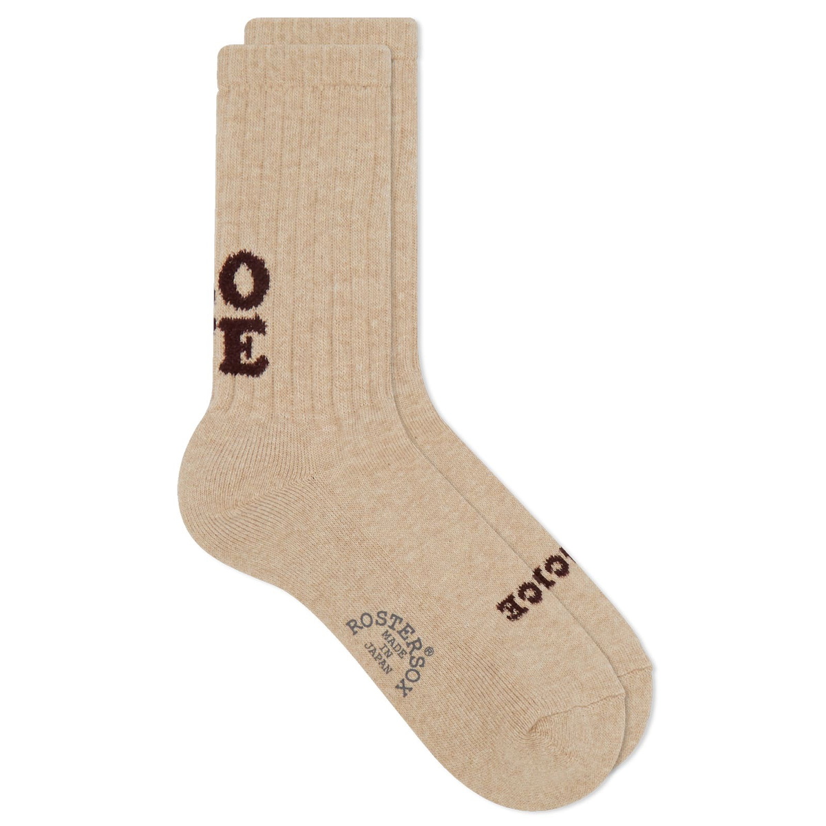 Rostersox Love Socks in Beige