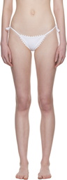 JACQUEMUS White 'The Picot' Bikini Bottom