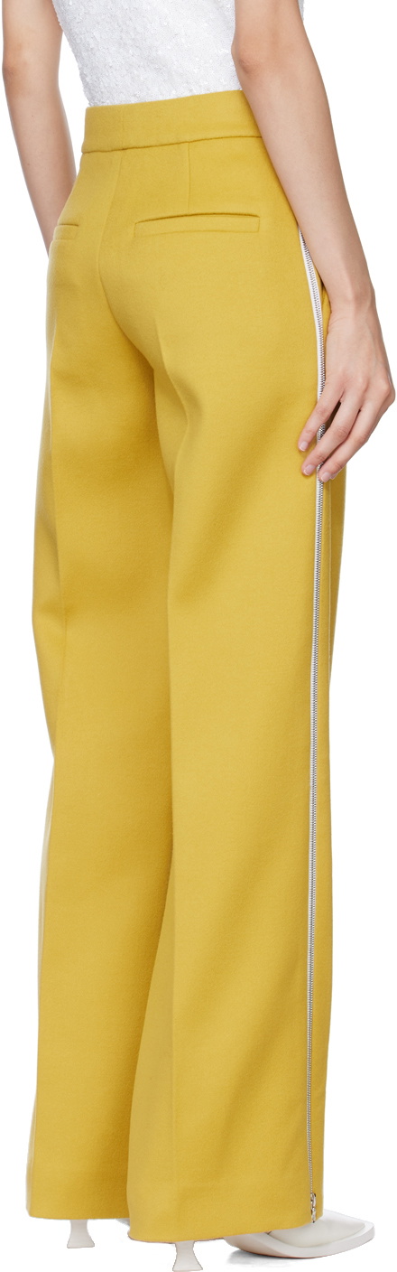 GAUCHERE Yellow Zip Trousers