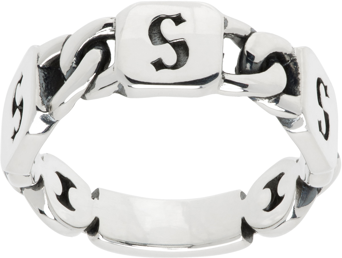 Stolen Girlfriends Club Silver Happy Face Ring Stolen
