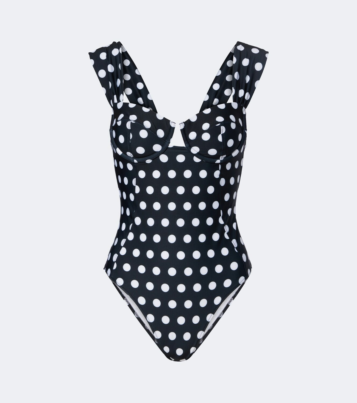 Alexandra Miro Lyra polka-dot swimsuit