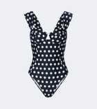 Alexandra Miro Lyra polka-dot swimsuit