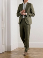 Favourbrook - Allercombe Slim-Fit Straight-Leg Linen Suit Trousers - Green
