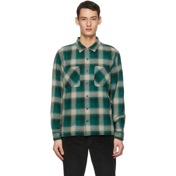 Photo: RRL Green and Grey Towns Camp Shirt